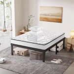 Ensemble pack matelas et sommier - frixovel - m�moire de forme - noir - 2 places