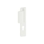 Poign�e de porte pali�re - kaza - vachette - blanc alba - cl� i - 195 mm