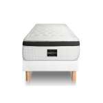 Ensemble privil�ge 120 x 190 cm sommier kit blanc