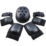 Ensemble de protections de sport avec coudires protge - poignets genouillres et casque pour enfant ...