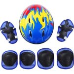 Ensemble de protection sportive pour enfant - bleu - casque genouillères coudières protège - poignets ... Ensemble de protection sportive pour enfant - bleu - casque genouillères coudières protège - poignets ...