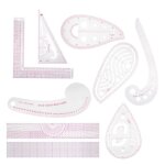 Salutuya - règle de couture 9pcs ensemble de règles de vêtements polyvalentes en forme de courbe de coupe ... Salutuya - règle de couture 9pcs ensemble de règles de vêtements polyvalentes en forme de courbe de coupe ...