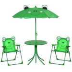 Outsunny - salon de jardin - m�tal - 50x50x46cm - vert