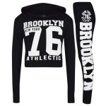 Ensemble t - shirt et legging  capuche et imprim brooklyn 76 new york pour filles 7  13 ans