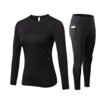 Ensemble t - shirt et legging femme de sport fitness moulant stretch séchage rapide Ensemble t - shirt et legging femme de sport fitness moulant stretch séchage rapide