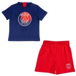 Ensemble t - shirt short b�b� gar�on - paris saint germain - bleu - manches courtes - officiel - football ...