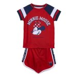 Ensemble t - shirt et short - cerda - minnie - rouge - 6 ans - coton