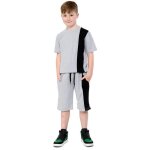 Ensemble t - shirt et short - marque - garçons 5 - 13 ans - 100% coton - panneaux contrastants - taille ... Ensemble t - shirt et short - marque - garçons 5 - 13 ans - 100% coton - panneaux contrastants - taille ...