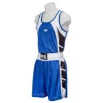 Ensemble short debardeur boxe anglaise adulte bleu new Ensemble short debardeur boxe anglaise adulte bleu new