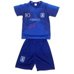 Ensemble short et maillot de foot - npz - france - n10 - bleu - enfant