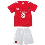 Ensemble short et maillot de foot - tunisie - enfant - 100% polyester - taille 4  14 ans - rouge
