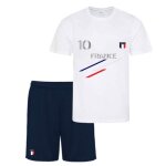 Ensemble short et maillot - equipe de france - blanc bleu marine - anti - transpirant - 3 à 13 ans - ... Ensemble short et maillot - equipe de france - blanc bleu marine - anti - transpirant - 3 à 13 ans - ...