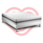 Ensemble sommier matelas 140x190 vitalspring recover ressorts ensachs et mmoire de forme - 28 cm - ...