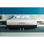 Ensemble sommier matelas 180x200 balmoral m�moire de forme - 24 cm - ferme - double sommiers noir