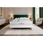 Ensemble sommier matelas 200x200 - royal palace bedding - lancaster - mmoire de forme - ferme - 22 cm ...
