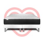 Ensemble matelas sommier 200x200 cm - 2 sommiers blanc - vitalmemo one blanc Ensemble matelas sommier 200x200 cm - 2 sommiers blanc - vitalmemo one blanc