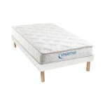 Ensemble sommier + matelas ressorts ensach�s �p22cm serenite de dreamea - 90x190 cm