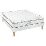 Ensemble 160 x 200 cm sommier + matelas ressorts ensach�s et surmatelas int�gr� �p. 24cm - altier de ...