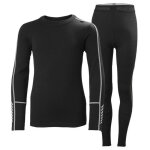 Ensemble sous - maillot + legging - helly hansen - lifa midweight - laine mérinos - respirant - noir Ensemble sous - maillot + legging - helly hansen - lifa midweight - laine mérinos - respirant - noir