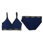 Ensemble de sous - v�tements de soutien - gorge de sport pour femmes les� atyhao - bleu roi - respirant ...