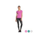 Ensemble de sport pour femme - freddy wrups7d1 - fitness - noir / gris / rose - manches courtes