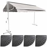 Ensemble store double pente 3x3 m et 4 dalles lest�es �cru - oviala