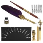 Ensemble de stylos plume calligraphie omabeta - sp248014r - violet