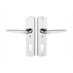 Ensemble sur petites plaques krom home entraxe 70mm cl� i chrom� brillant - heracles - b - krom - 08