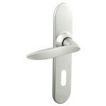 Ensemble sur plaques twist petit model cl� l finition chrom� velours - vachette - 069127