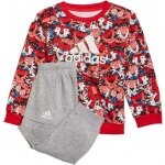 Ensemble de survtement - adidas - garon - rouge / gris - manches longues - taille lastique