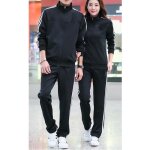 Ensemble de survêtement pour femme - grande taille - manches longues - noir Ensemble de survêtement pour femme - grande taille - manches longues - noir