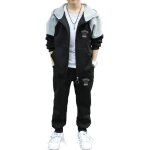 Ensemble survêtement garçon iixpin - sweat à capuche et pantalon de jogging - noir - pour fitness - 2 ... Ensemble survêtement garçon iixpin - sweat à capuche et pantalon de jogging - noir - pour fitness - 2 ...