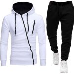Ensemble de survtement homme dcontract avec capuche et pantalon de sport blanc - multisport - manches ...