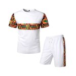Ensemble survetement homme d�contract�e sports jogging tee shirt � manches courtes ensembles short et ...