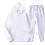 Ensemble de survêtement pour homme - pantalon de jogging et pull à capuche blanc - acétate - multisport ... Ensemble de survêtement pour homme - pantalon de jogging et pull à capuche blanc - acétate - multisport ...