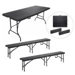 Ensemble table et 2 bancs pliante - sleivant table de jardin 6 - 8 personnes - table camping exterieur ... Ensemble table et 2 bancs pliante - sleivant table de jardin 6 - 8 personnes - table camping exterieur ...