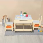Ensemble de table et 2 chaises pour enfants avec 2 bo�te de rangement