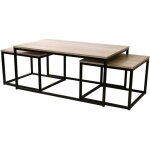 Ensemble table basse amp 2 consoles - collection loft