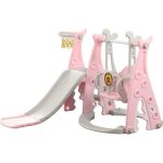 Ensemble de terrain de jeu - confomaison - toboggan 3 en 1 - balanoire - hdpe cologique - intrieur ...