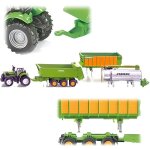 Ensemble de tracteur avec remorque deutz - fahr joskin 1:87 - siku - modle rduit