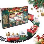 Ensemble de train lectrique - pimpimsky - dcoration de nol - 1 locomotive - 4 wagons - 216 cm