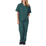 Ensemble uniforme mdical unisexe - marque - haut et pantalons + blouse mdicale femme / homme - vert ...