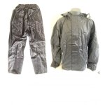 Ensemble veste et pantalon de pluie taille xl pour homme femme nexone noir pvc nylon