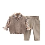Ensembles vêtements en coton pour enfants de printemps et dautomne pour garçons et filles chemise et ... Ensembles vêtements en coton pour enfants de printemps et dautomne pour garçons et filles chemise et ...