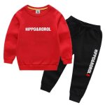 Ensemble v�tement gar�on - multisport - pull et pantalon - manches longues - taille elastique - rouge ...