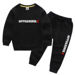 Ensemble v�tement gar�on - multisport - pull et pantalon - taille elastique - noir