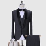 Ensemble de v�tements homme gris 3 pi�ces (costume + pantalon de costume + gilet) robe de mari�e mariage ...
