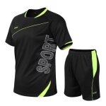 Ensemble de vtement homme - marque - t - shirt et short sport 2 pices - schage rapide et respirant ...
