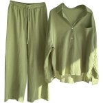 Ensemble en lin femme - marque - 2 pices survtement coton et lin ete chic elegant - grande taille - ...