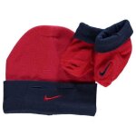 Ensemble vtements nike bb bonnet et chaussons marine et rouge